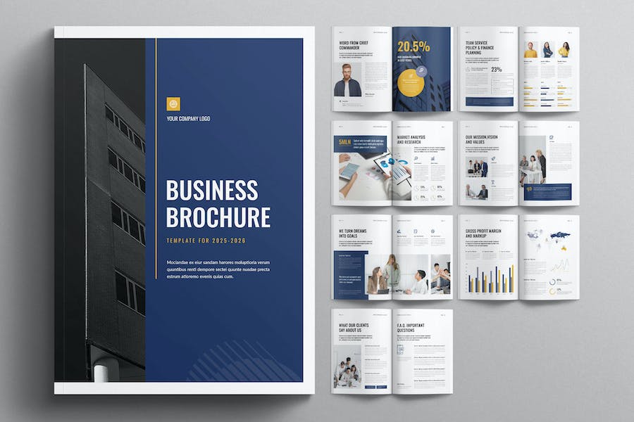 Banner image of Premium Business Brochure Template  Free Download