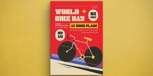 Banner image of Premium World Bike Day Template  Free Download
