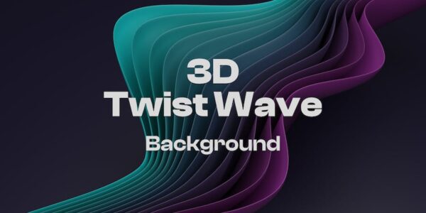 Banner image of Premium 3D Gradient Twisted Wave Background  Free Download