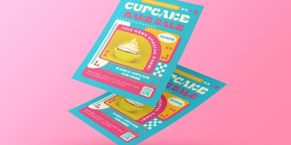 Banner image of Premium Cupcake Bake Sale Flyer  Free Download