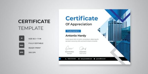 Banner image of Premium Certificate Template  Free Download