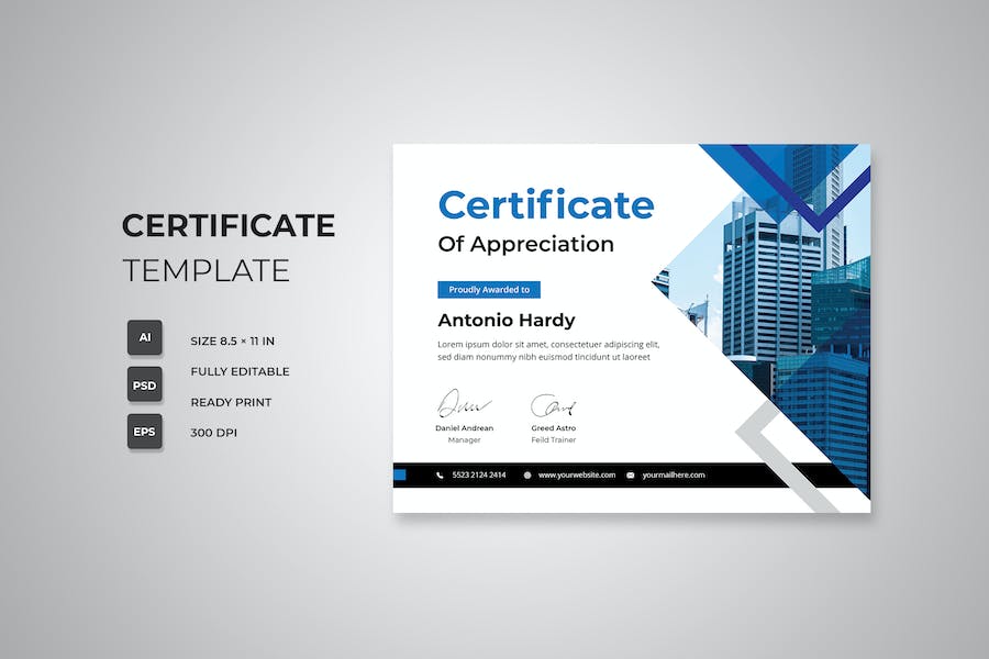 Banner image of Premium Certificate Template  Free Download