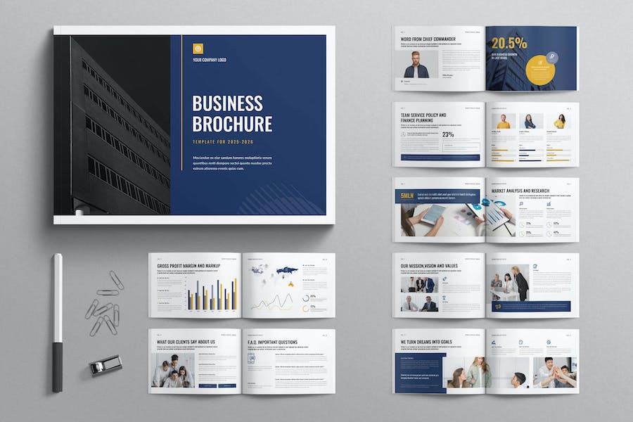 Banner image of Premium Landscape Business Brochure Template  Free Download