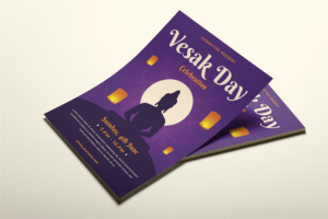 Banner image of Premium Vesak Day Flyer Template  Free Download