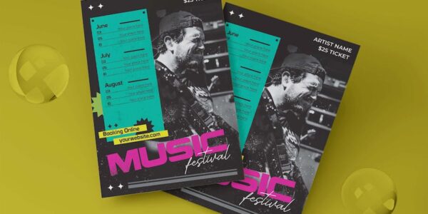 Banner image of Premium Festival Music Tour Flyer  Free Download