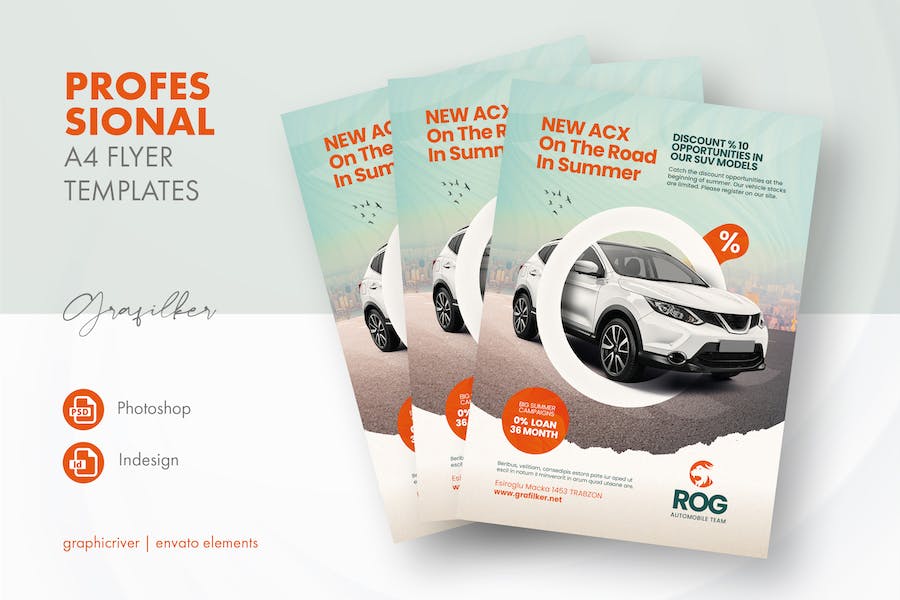 Banner image of Premium Car Sales Flyer Templates  Free Download