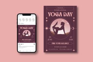 Banner image of Premium Yoga Day Flyer  Free Download