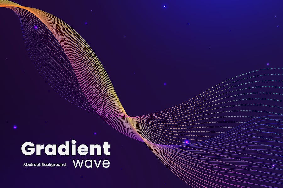 Banner image of Premium Gradient Wave Background  Free Download