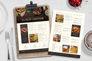 Banner image of Premium Refined Menu Template  Free Download