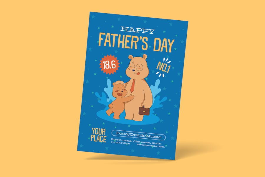 Banner image of Premium Father's Day Flyer  Free Download