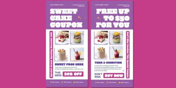 Banner image of Premium Sweet Cake Coupon  Free Download