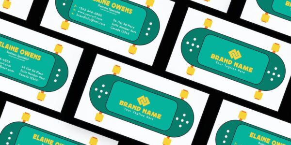 Banner image of Premium Comic Style Green Color Card  Free Download