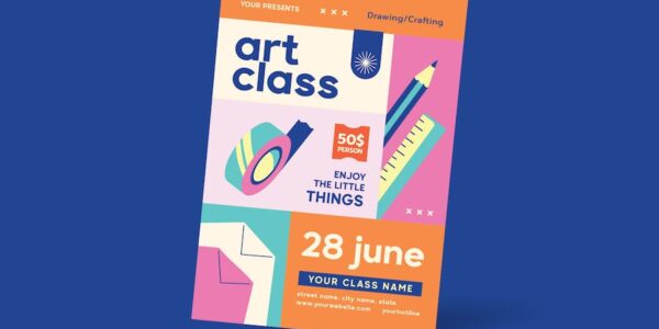 Banner image of Premium Art Class Flyer  Free Download