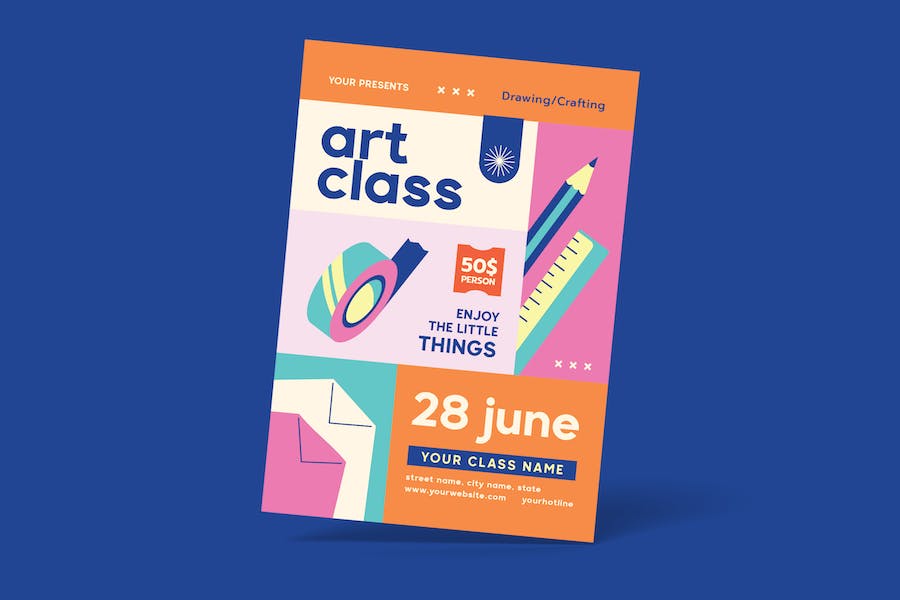 Banner image of Premium Art Class Flyer  Free Download