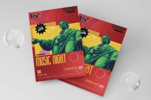 Banner image of Premium Music Night Flyer  Free Download