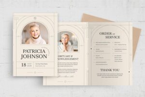 Banner image of Premium Funeral Program Template  Free Download