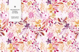 Premium Happy Pink Floral Pattern Free Download