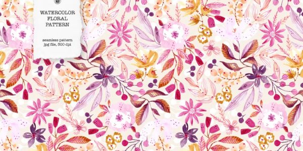 Premium Happy Pink Floral Pattern Free Download