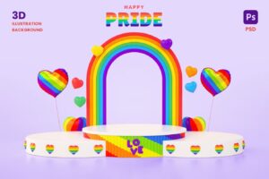 Premium Happy Pride Festive Podiums Free Download