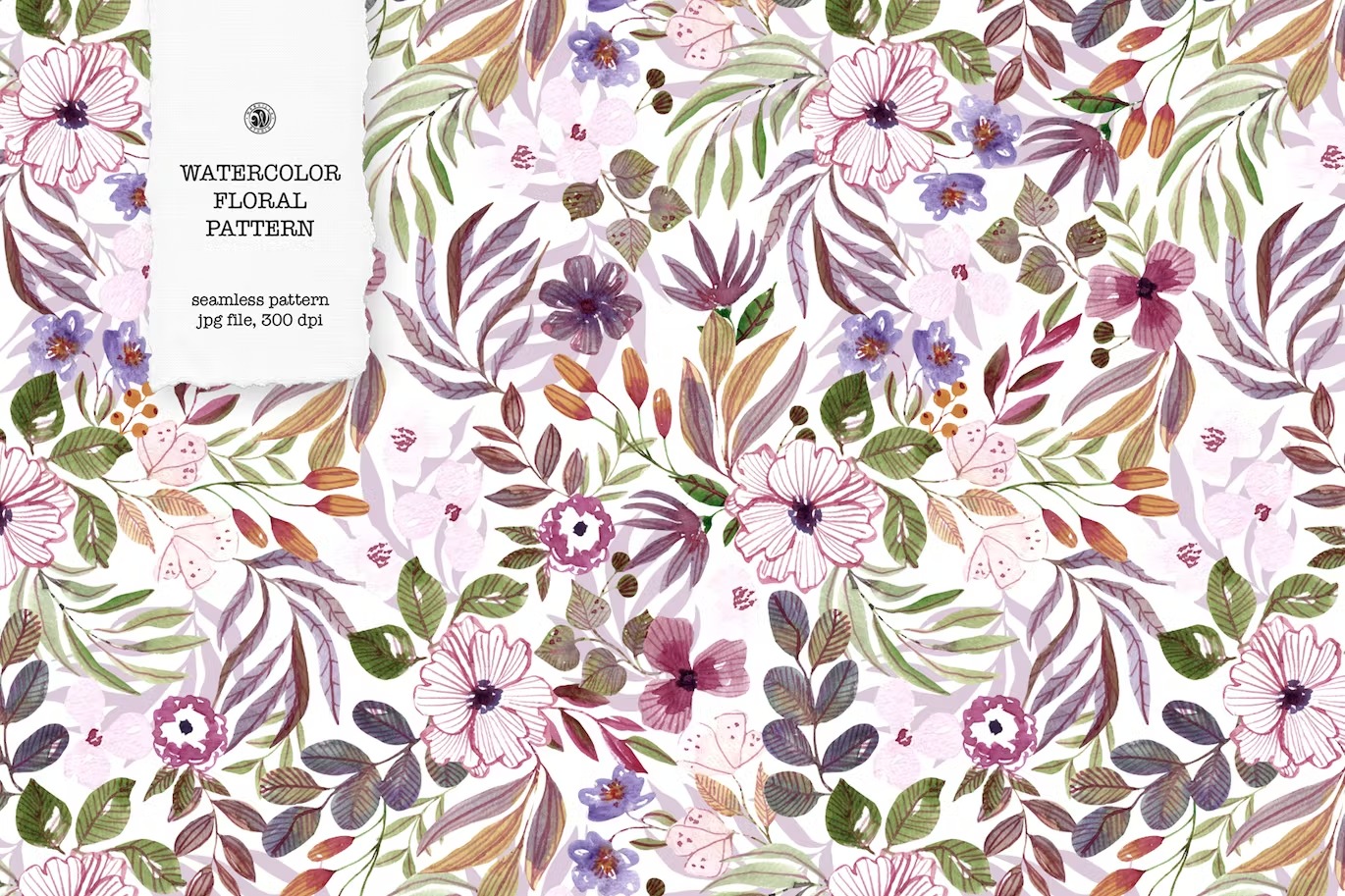 Premium Morning Colors Watercolor Pattern Free Download