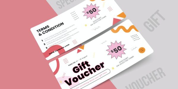 Banner image of Premium Voucher Card Template  Free Download