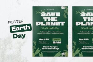 Banner image of Premium World Earth Day Flyer Poster  Free Download