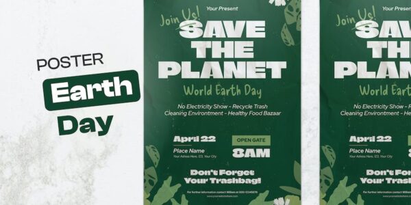 Banner image of Premium World Earth Day Flyer Poster  Free Download