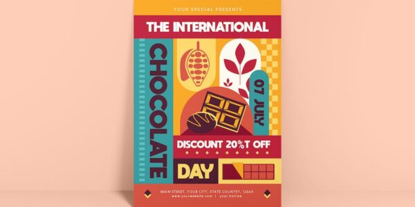 Banner image of Premium World Chocolate Day Flyer  Free Download