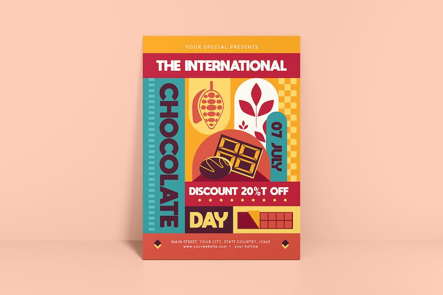 Banner image of Premium World Chocolate Day Flyer  Free Download