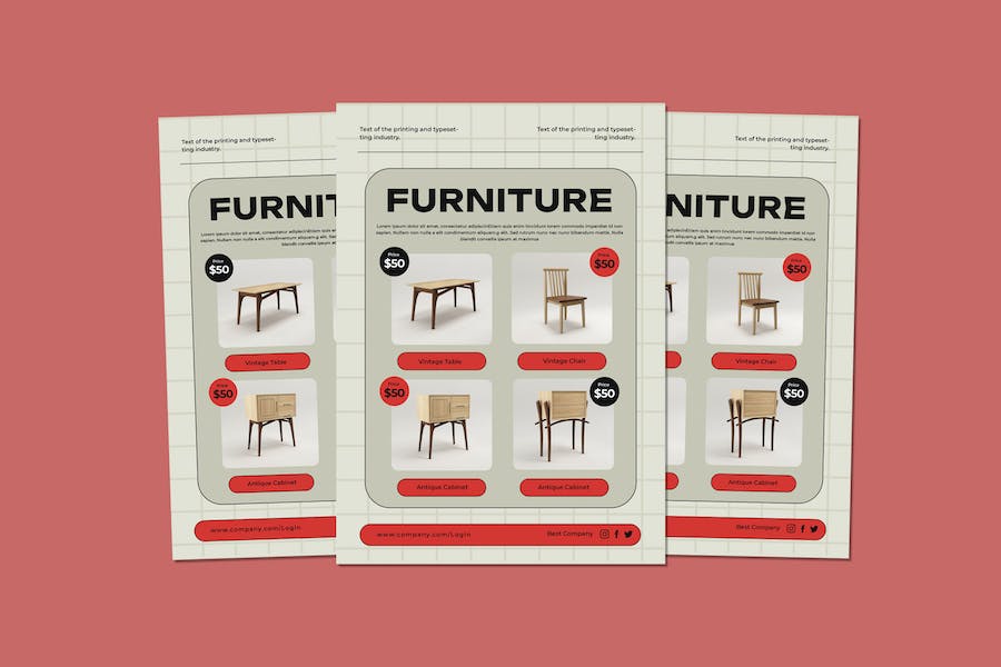 Banner image of Premium Furniture Collection Flyers  Free Download