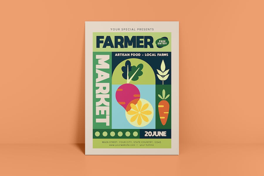 Banner image of Premium Farmers Market Flyer  Free Download