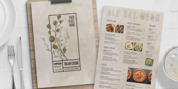 Banner image of Premium Cafe Menu Template  Free Download