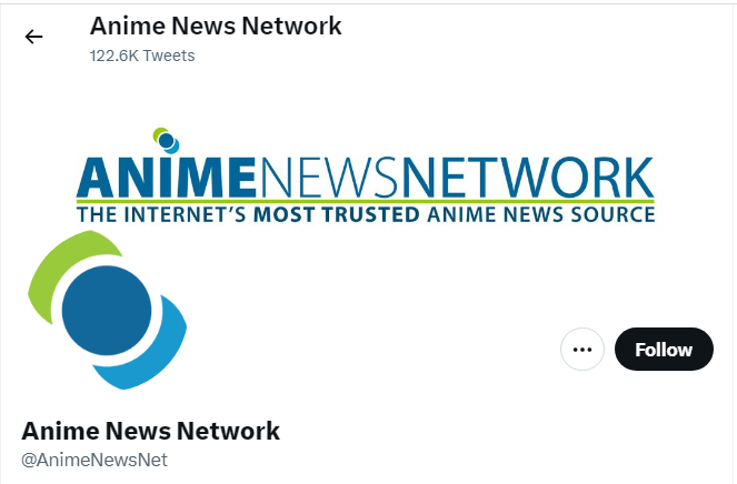 A profile image of the twitter account of Anime News Network