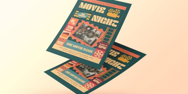 Banner image of Premium Movie Night Flyer  Free Download