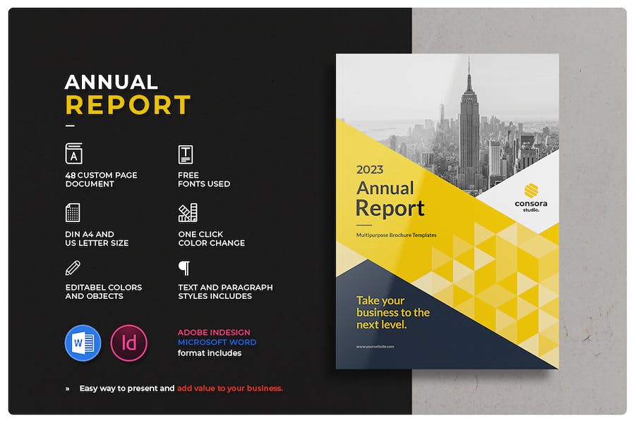 Banner image of Premium Annual Report  Free Download