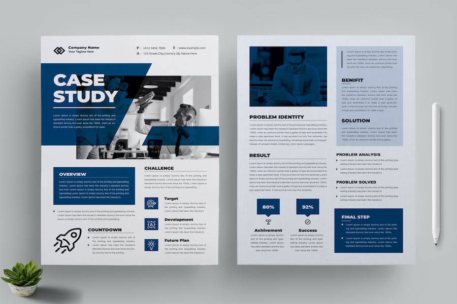 Premium Company Case Study Free Download | IMGPANDA - A Free Resources ...