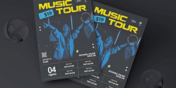 Banner image of Premium Music Tour Flyer  Free Download