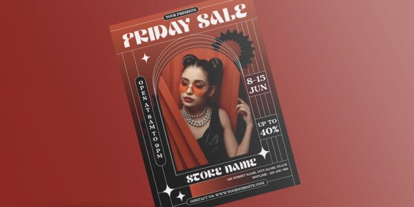 Banner image of Premium Friday Sale Flyer  Free Download