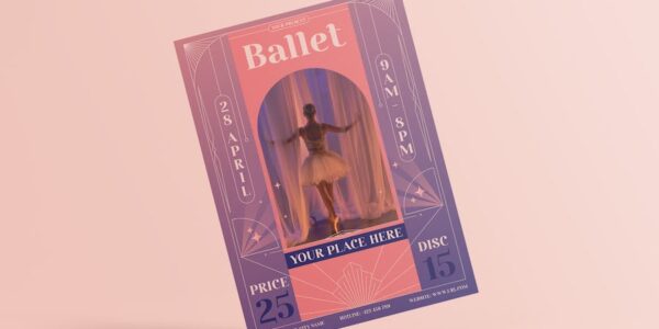 Banner image of Premium Ballet Class Flyer  Free Download