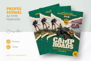 Banner image of Premium Camping Adventure Flyer Template  Free Download