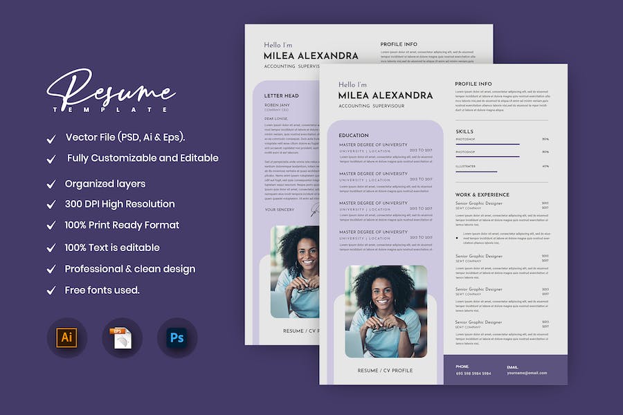 Banner image of Premium Zety Creative Resume CV Template  Free Download