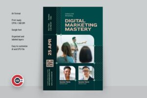 Banner image of Premium Digital Marketing Webinar Flyer  Free Download