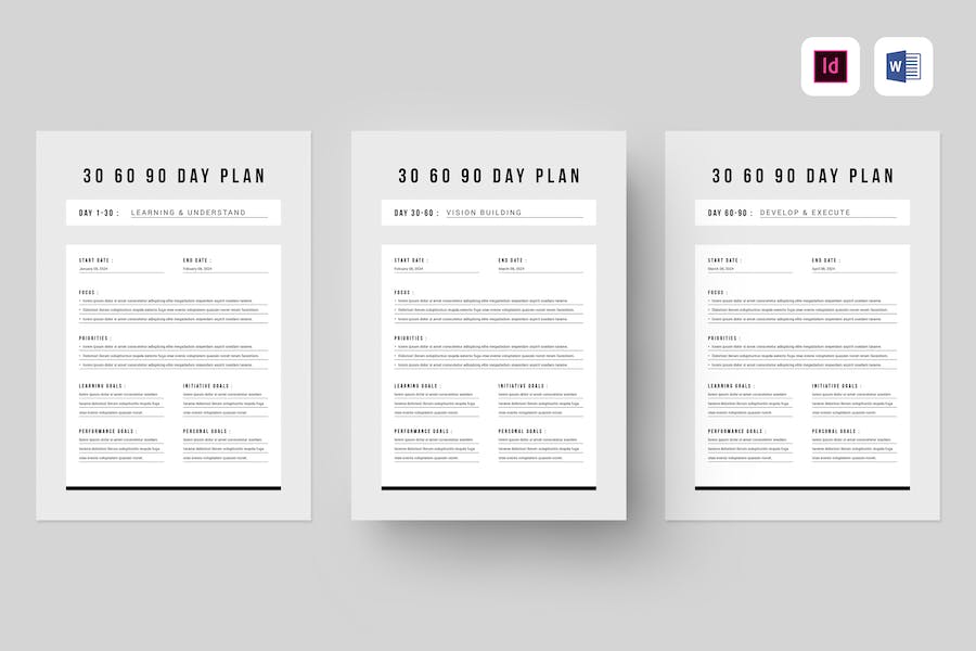 Banner image of Premium 30-60-90 Day Plan  Free Download