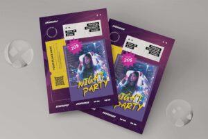 Banner image of Premium Night Party Flyer  Free Download