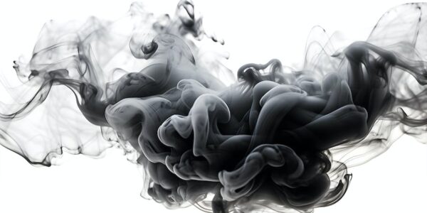 Banner image of Premium Black Smoke on White Background  Free Download
