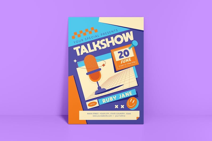 Banner image of Premium Talk Show Flyer  Free Download