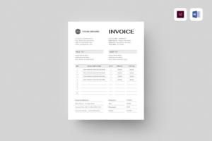 Banner image of Premium Minimal Invoice  Free Download