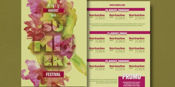 Banner image of Premium Flyer Summer Festival  Free Download