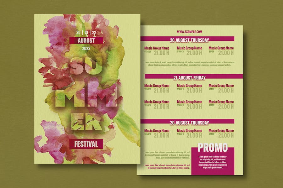 Banner image of Premium Flyer Summer Festival  Free Download