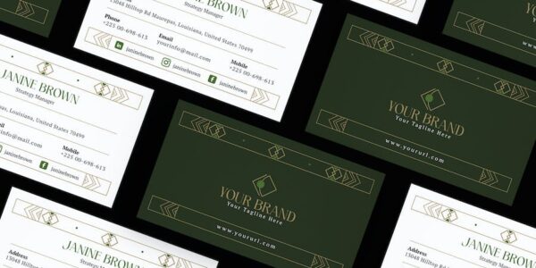 Banner image of Premium Minimal Business Card Visit  Free Download